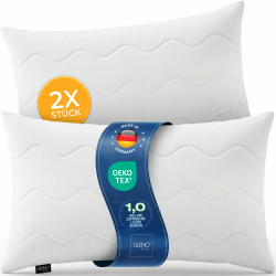 LILENO HOME Allergiker Kopfkissen 40x80 (2er Set) – 95°C waschbar, Oeko-Tex & Made in DE – Kissen 40x80 anpassbar für himmlischen Schlaf – Haut schmeichelndes & geruchsfreies Pillow 2er Set 40 x 80 cm Angebot bei HelloDeals