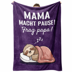 Muttertagsgeschenk für Mama, Geschenk Muttertag und Geburtstagsgeschenk für Mama, Personalisierte Geschenke Kuscheldecke, Mutter Geschenk zum Geburtstag oder zu Weihnachten 157×132 cm Angebot bei HelloDeals