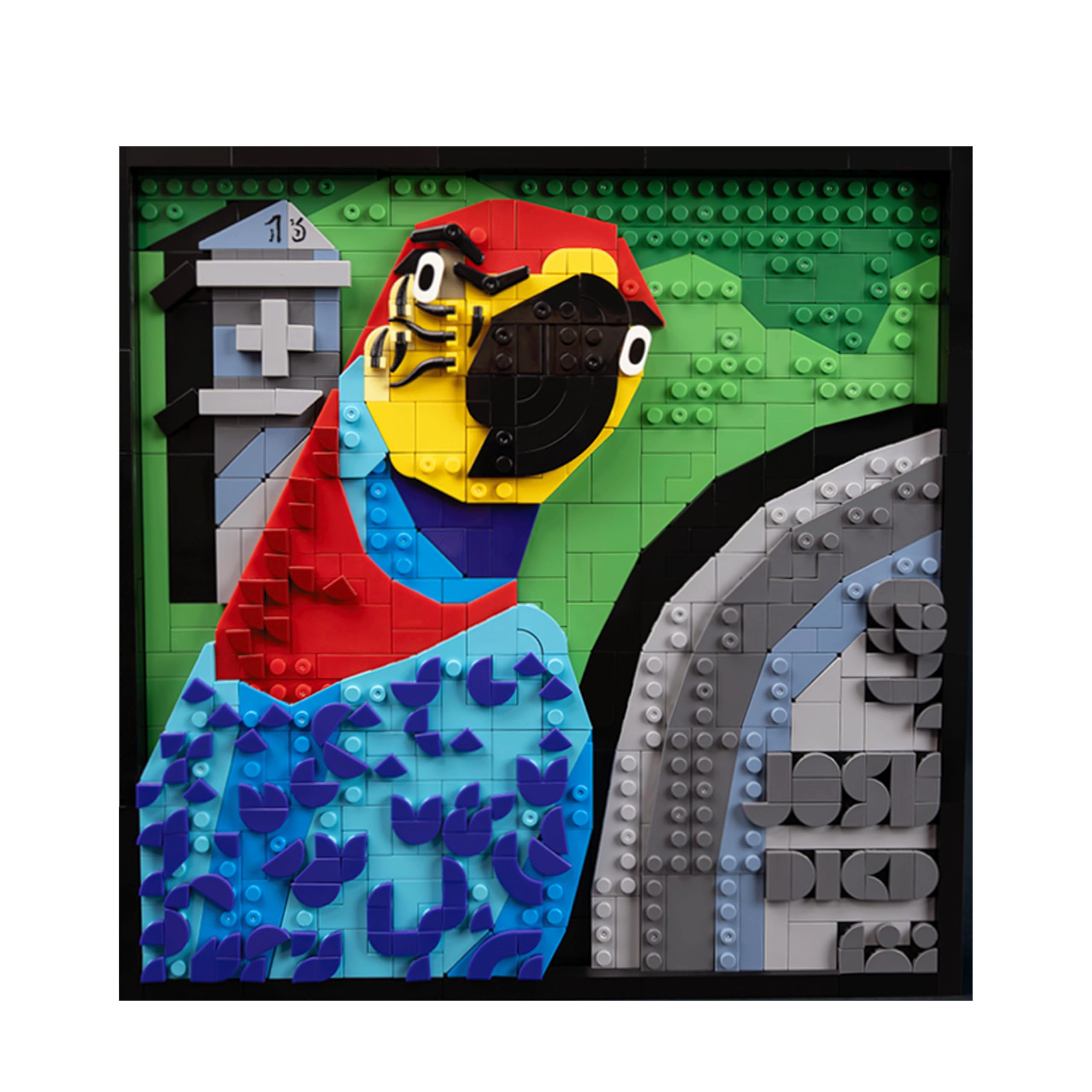 BlueBrixx Pro 108500 – Die DREI ???: 3D Bild: Der Superpapagei aus Klemmbausteinen mit 806 Bauelementen Angebot bei HelloDeals