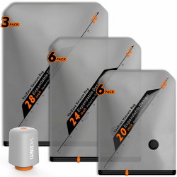 Vakuumbeutel für Kleidung mit Kabellose Vakuumpumpe, 15 Stück (6x 40x54cm, 6x 47x64cm, 3x 54x74cm), Platzsparend Vakuumierbeutel für Kleidung – Speziell für Reisen und Kofferorganisation 15 Beutel (6S/6M/3L)+Akku-Pumpe Angebot bei HelloDeals