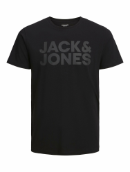 JACK & JONES Male T-Shirt Logo T-Shirt XS Black 3 Angebot bei HelloDeals