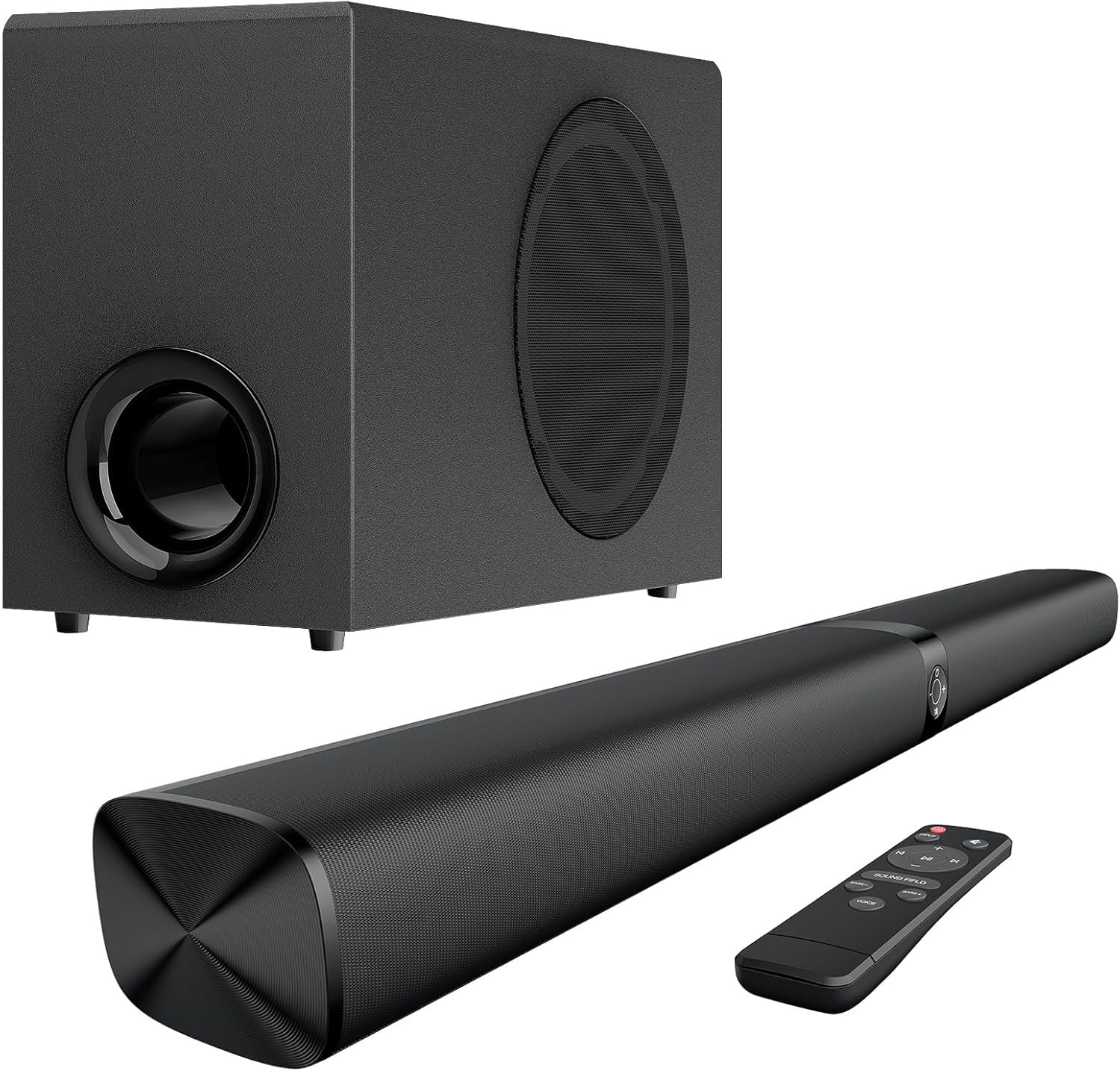 GarageRock Soundbar mit Subwoofer für Fernseher, 110W Heimkino Soundsystem mit Deep Bass&Auto Volume Boost&3 EQ Modi, Bluetooth 5.3/ARC/Opt/AUX, Surround Sound System für Fernseher/PC/Projector, 1 Set Schwarz Angebot bei HelloDeals