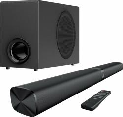 GarageRock Soundbar mit Subwoofer für Fernseher, 110W Heimkino Soundsystem mit Deep Bass&Auto Volume Boost&3 EQ Modi, Bluetooth 5.3/ARC/Opt/AUX, Surround Sound System für Fernseher/PC/Projector, 1 Set Schwarz Angebot bei HelloDeals