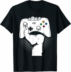Gamer Fist Console Game Controller Gamepad Cool Gaming Gifts T-Shirt Angebot bei HelloDeals