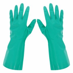 Healifty Ölresistente Gummihandschuhe Hausarbeit Geschirrspülhandschuhe Wasserdichte Handschuhe für Haushaltswaren Küche 1 Paar (Grün) Grün 35x16cm Angebot bei HelloDeals