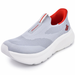 JACKSHIBO Hände frei Slip in Herren Schuhe Slip on Sneakers Fußbogenstütze Orthopädische Schuhe Memory Foam Walkingschuhe Mit Weite Zehenbox Nullabsatz Sohlen 43 EU Weit Grau Angebot bei HelloDeals