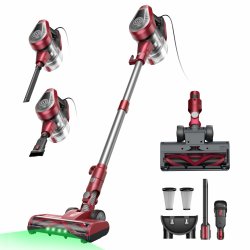 Vexilar C8 Staubsauger mit Kabel - 600W/60kPa Handstaubsauger mit 7m Kabellänge, verhedderungsfreie elektrische Upgrade-Bodenbürste, 1.5L beutelloser Behälter für Hartböden Teppiche Tierhaare Rotwein Angebot bei HelloDeals