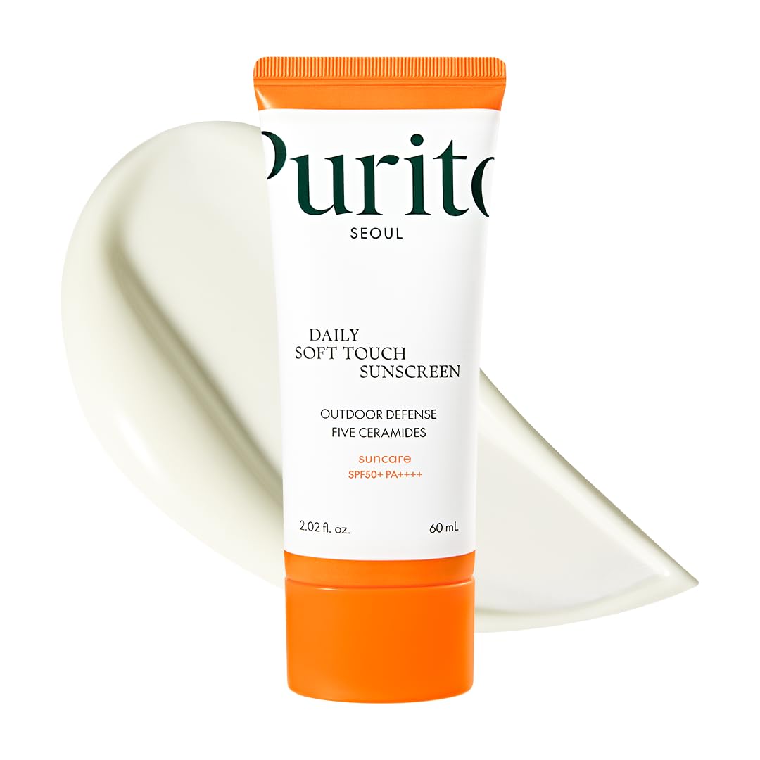 PURITO SEOUL Daily Soft Touch Sunscreen, SPF50+ PA++++, Ceramides, Non White Cast, Water-Resistant UVA & UVB Protection, K-Beauty Outdoor Angebot bei HelloDeals