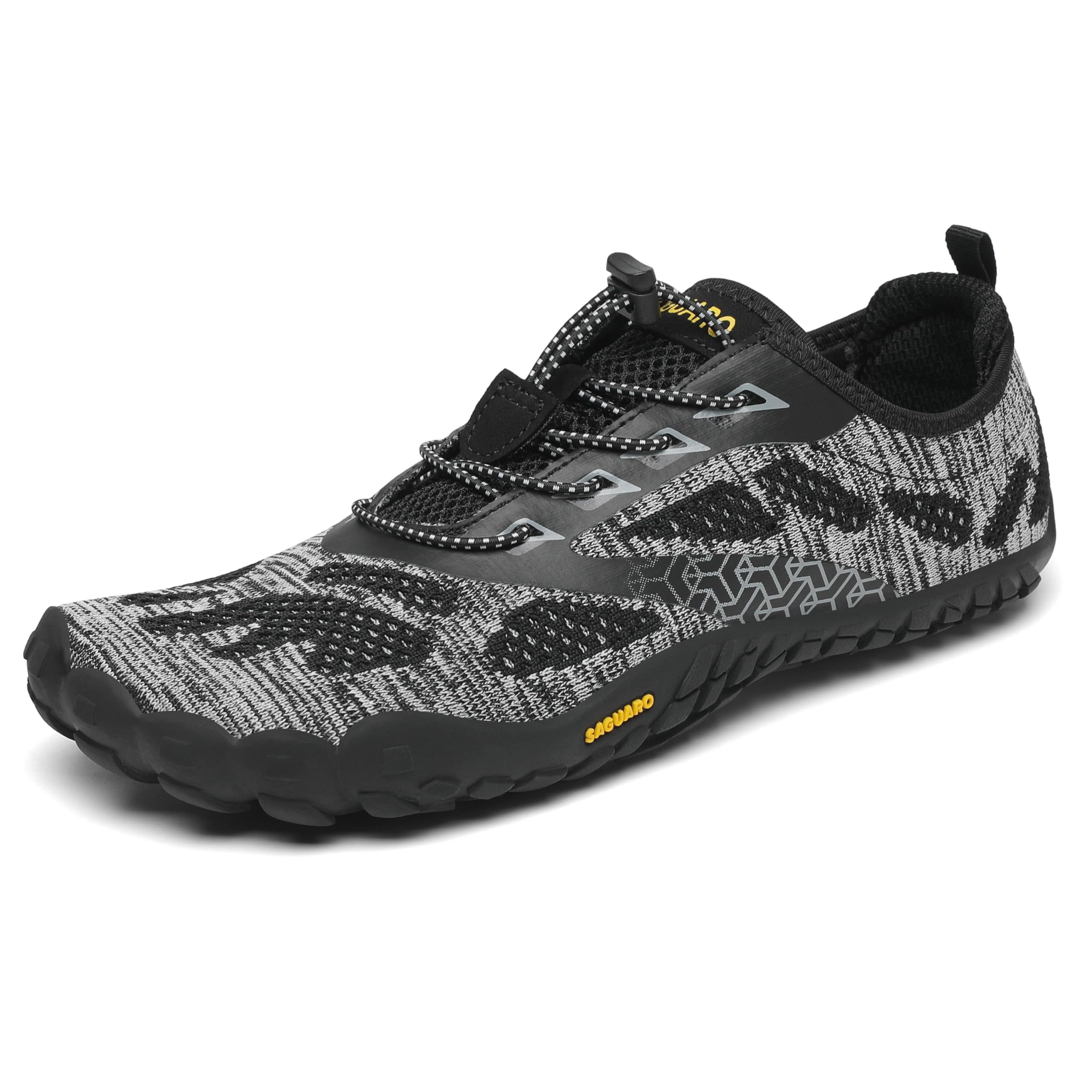 SAGUARO Unisex Barfußschuhe Outdoor Zehenschuhe mit Breite Zehenbox & Zero-Drop Sohle Gr.36-48 36 EU Schwarz A Angebot bei HelloDeals