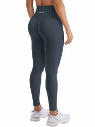 YEOREO Damen Sport Leggings Invisible Scrunch Butt Gym Leggings Hoch Taille Yoga Legging Booty Workout Leggings Booty Lifting Po Push Up Gym Sporthose Tief Marineblau S Angebot bei HelloDeals