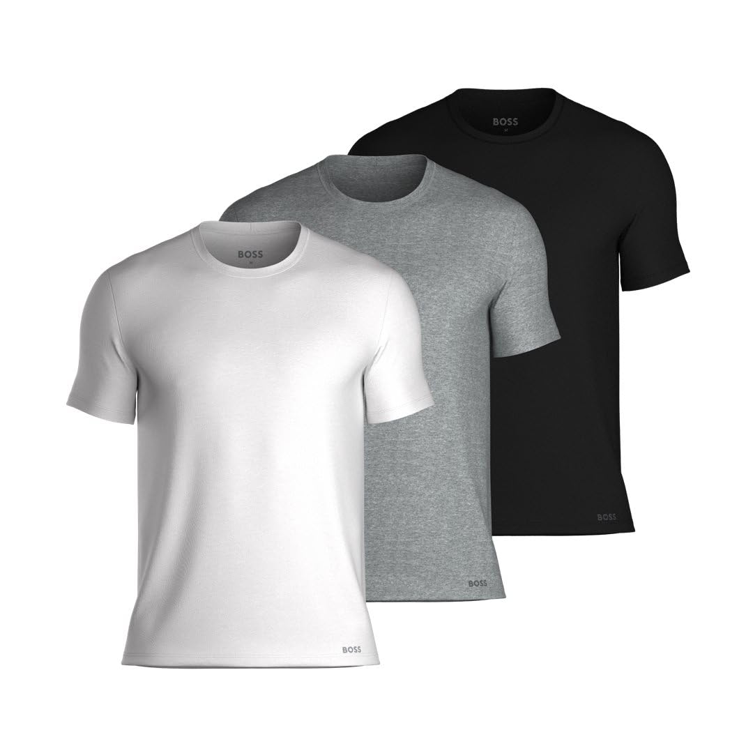 BOSS Herren Tshirtrn 3p Select T-Shirt (3er Pack) L Assorted Pre-pack 999 Angebot bei HelloDeals