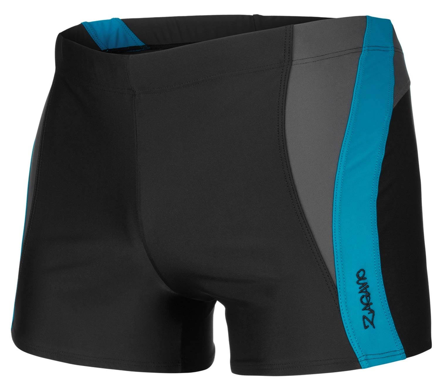 Zagano Adam Lipski - Extrem widerstandsfähige Männer Badehose eng anliegend I Schwimm-Shorts I Komfortable Schwimmhose Herren eng I Klassisch bis Moderne Motive I S - 3XL XL 01. Schwarz/Blau Angebot bei HelloDeals