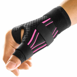 FREETOO Ergonomische Daumenbandage Rechts und Links, Atmungsaktive und Weiche Daumenschiene, Daumenorthese bei Arthrose, Sehnenscheidenentzündung, Schnappdaumen, Damen und Herren S/M Schwarz/Pink Angebot bei HelloDeals