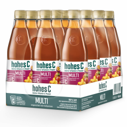 hohes C Multivitamin (12 x 0,5), 100% Saft, Apfel, Orange, Ananas, Maracuja, Mango, 9 Vitamine, ohne Zuckerzusatz laut Gesetz, vegan Angebot bei HelloDeals