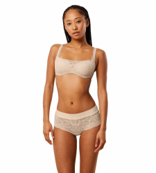 Triumph Damen Body Make-up Illusion Lace Balconette Bra 70C Nude Beige Angebot bei HelloDeals