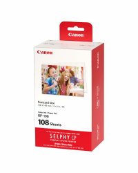 Canon SELPHY RP-108 Tinten- und Papier-Multipack – Original Canon Fotodrucker Tintenpatronen 2er-Pack & 108 Blatt Fotopapier (100 x 148mm) RP-108 (108 Drucke) Angebot bei HelloDeals