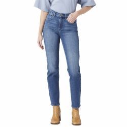 Wrangler Damen Jeans Mom Straight 42W / 32L Airblue Angebot bei HelloDeals