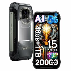 Blackview XPLORE 2 (48GB+1TB) 5G Outdoor Handy ohne Vertrag Android 15, Dimensity 8300 4nm, 6,73" FHD+ Baustellenhandy, 2*2W Lautsprecher, 50MP+50MP, 20000mAh Outdoor Smartphone IP68/IP69K,NFC/GPS/OTG Angebot bei HelloDeals