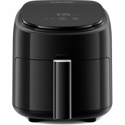 Chefman 2L Mini-Heissluftfritteuse – Kompakter und platzsparender Airfryer, Antihaftkorb, Zubereitung von Mahlzeiten in wenigen Minuten, digitale Zeitschaltuhr und Schüttelanzeige – Schwarz Schwarz De Angebot bei HelloDeals