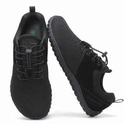 SAGUARO Barfußschuhe Herren Damen Minimalistische Barefoot Sneaker mit Breiter Zehenbox für Alltag,Training,Walking,Reisen Gr.36-48 45 EU Schwarz Angebot bei HelloDeals