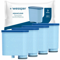 Wessper Wasserfilter Kartuschen Kompatibel mit Philips Aquaclean CA6903/10 CA6903/22 CA6903 und Saeco Kaffeemaschine, Filterpatrone mit Aktivkohle für Kaffeevollautomat - 4er Pack 4 Stück Angebot bei HelloDeals