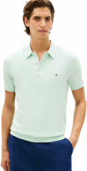 Tommy Hilfiger Herren Poloshirt Kurzarm Essential Cotton Knitted Dick XL Green (Minty Essence Heather) Angebot bei HelloDeals
