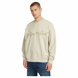 G-Star Herren Chenille G-Script Loose Sweater M Weiß (Whitebait D25134-d257-1603) Angebot bei HelloDeals