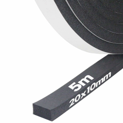 Storystore Dichtungsband Selbstklebend, Schaumstoff Dichtungsband 20 mm(B) x10 mm(D), Moosgummi selbstklebend für Tür Fenster, türdichtung, wetterfest, Anti-Kollision, Schalldämmung, Gesamtlänge 5 m 20mm(B) x10mm(D)X5m(L) Angebot bei HelloDeals
