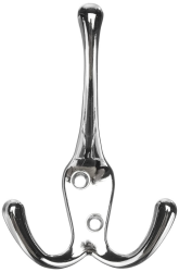 Merriway BH00829 Dreifacher Hut- und Mantelhaken, Chrom / Weiß Angebot bei HelloDeals