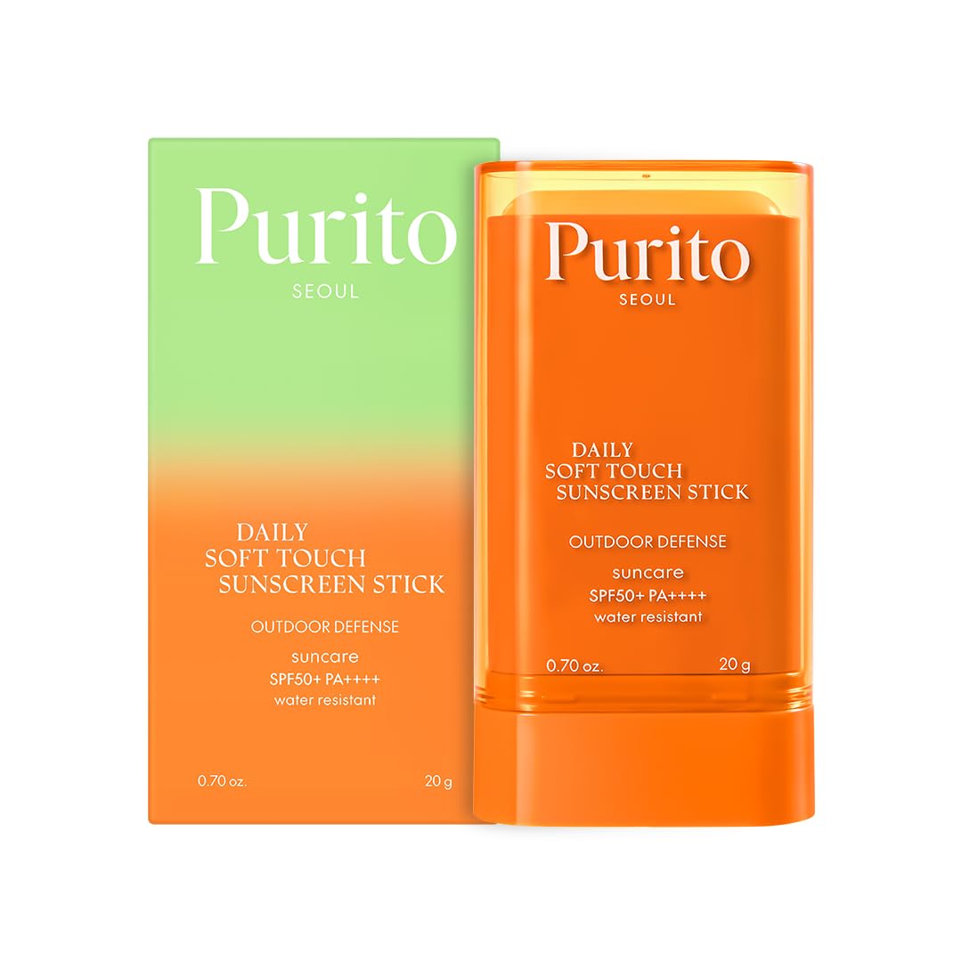 PURITO Seoul Daily Soft Touch Sunscreen Stick SPF50+ PA++++ 5-in-1 Defense UVA & UVB Protection Non-Greasy Lightweight Pocket-Sized Portable Korean Skincare Hypoallergenic 20g, 0.70 oz Outdoor (On-The-Go) Angebot bei HelloDeals