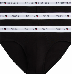 Tommy Hilfiger Herren 3er Pack Unterhosen Hip Briefs mit Logobund XL Yellow (Black/Black/Black White Wb) Angebot bei HelloDeals