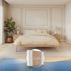 Bettwäsche Gewichtsdecke 135x200 - Baumwolle Satin - Oeko-Tex Made in Green - Himmlisch weicher Schlaf mit passgenauem Bettbezug für unsere Therapiedecken - Beige 135 x 200 cm Beige Angebot bei HelloDeals