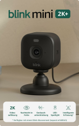 Blink Mini 2K+ (neueste Generation) Überwachungskamera für den Innenbereich| Sicherheitskamera mit Netzstecker für zuhause | 2K-Videoauflösung, 4-fach-Zoom, Nachtsicht in Farbe | 1 Kamera – Schwarz Schwarz 1 Kamera Ohne Abonnement Angebot bei HelloDeals