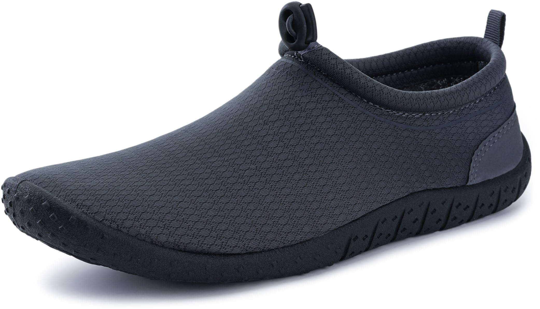 WHITIN Wasserschuhe Damen Herren Aquaschuhe Schnell Trocknend Strandschuhe Mit Dicke Sohle 46 EU Dunkelgrau Angebot bei HelloDeals