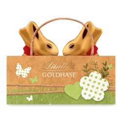 Lindt Schokolade | GOLDHASE Tasche Nature Edition | 100g | Tasche mit 2 x 50g GOLDHASE aus Vollmilch-Schokolade | Osterschokolade | Schokoladengeschenk für Kinder & Erwachsene 1er Pack (100g) Angebot bei HelloDeals