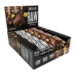 Warrior Raw Protein Riegel Flapjack 12 x 75g (Doppelte Schokolade) – Zuckerarmer, ballaststoffreicher Mahlzeitenersatz & Frühstücks-Hafer-Snack für Energie, muskelaturaufbau & Sättigung Angebot bei HelloDeals