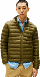 Tommy Hilfiger Herren Jacke Packable Recycled Jacket Übergangsjacke S Green (Huntsman Green) Angebot bei HelloDeals
