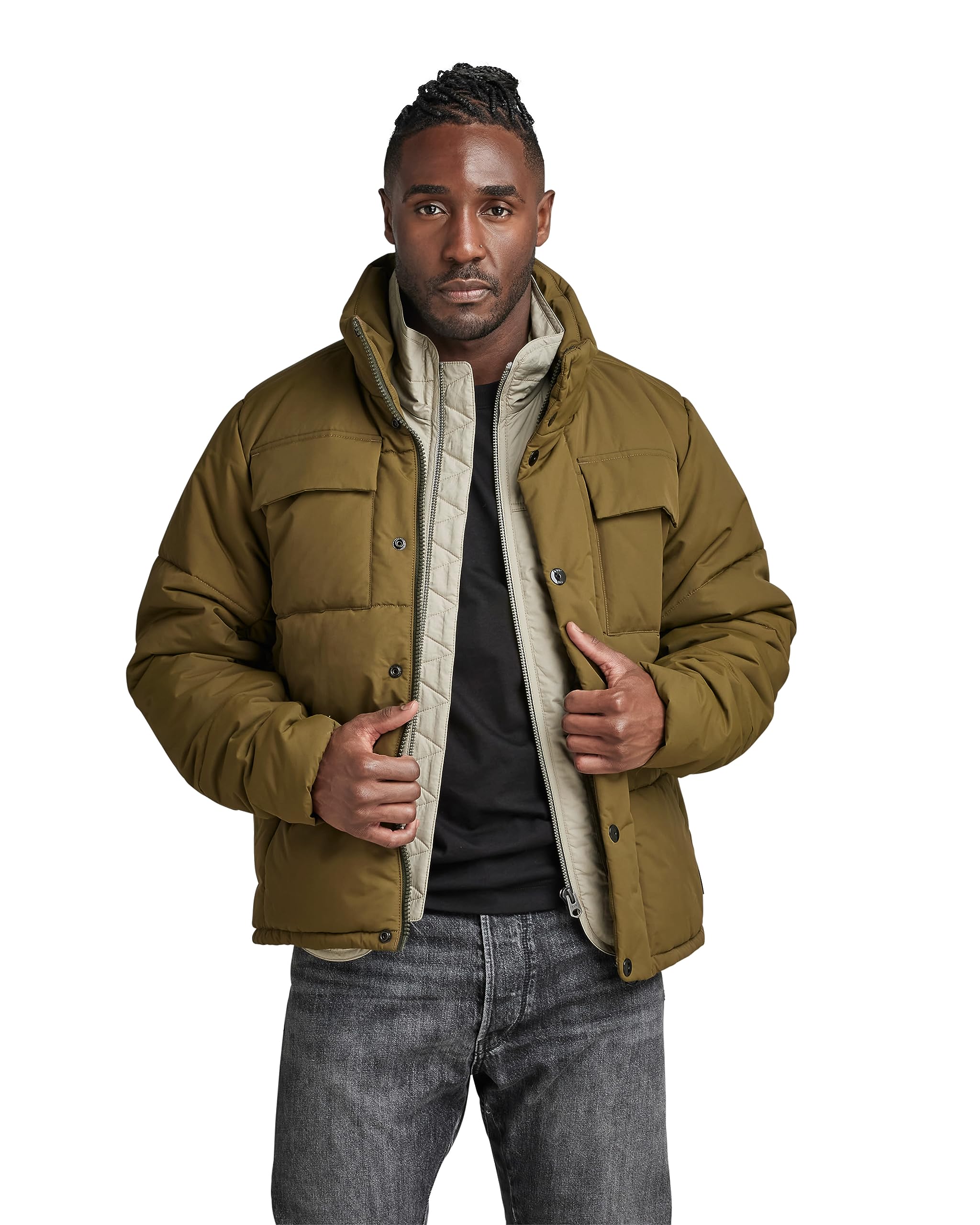 G-STAR Herren Foundation Padded Jacket M Grün (dark olive D22886-D419-C744) Angebot bei HelloDeals