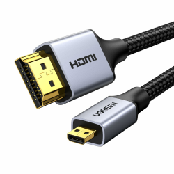UGREEN Micro HDMI auf HDMI Kabel 4K 2.0 mit Ethernet, 3D Full HD 1080P HDR ARC kompatibel mit Raspberry Pi 5/4, Kamera, TV (1M) 1.0 Meter Angebot bei HelloDeals