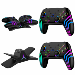 Reddening Switch 2 Controller 2 Stück mit Ladestation, Switch 2 Pro Controller für Switch 2/Switch/Lite/OLED/PC, Switch Controller mit RGB/Wake-up/Gyro-Achse/Dual-Vibration/Turbo/Screenshot Angebot bei HelloDeals