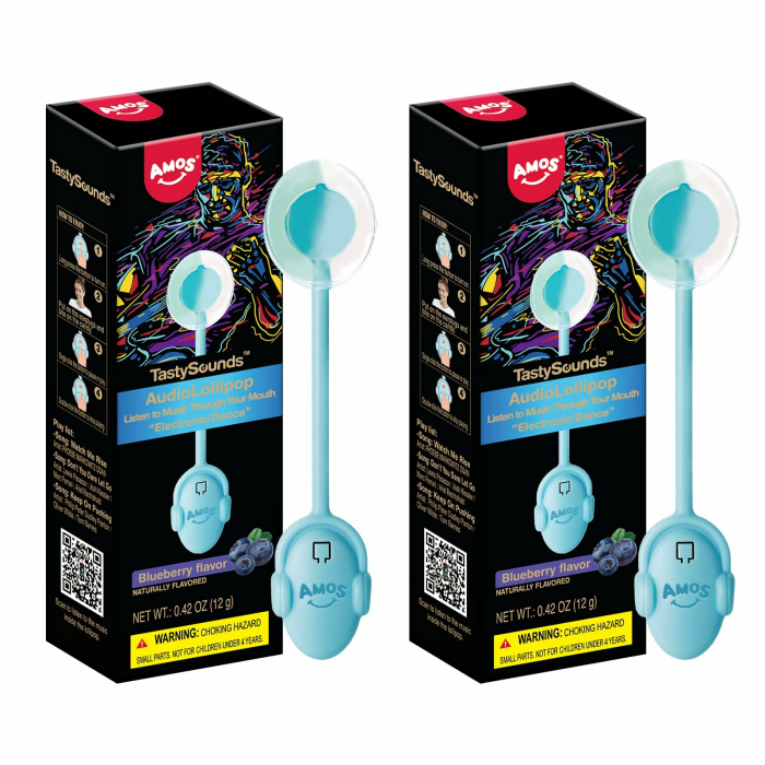 Amos Musik Lollipop Süßigkeiten,Ostern Pack 2x Blaubeere Singender Lollipops Lutscher, Zuckerfrei Einzeln Verpackt Lollies Süßigkeiten Geschenk 2xBlaubeere Angebot bei HelloDeals
