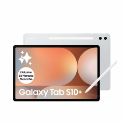 Samsung Galaxy Tab S10+ AI Tablet, Android Tablet, 12 GB RAM, 512 GB Speicher, AMOLED-Display, Antireflexionsbeschichtung, Inkl. S Pen, WiFi, Platinum Silver, 36 Monate Herstellergarantie Ohne Case 512GB Silver Angebot bei HelloDeals
