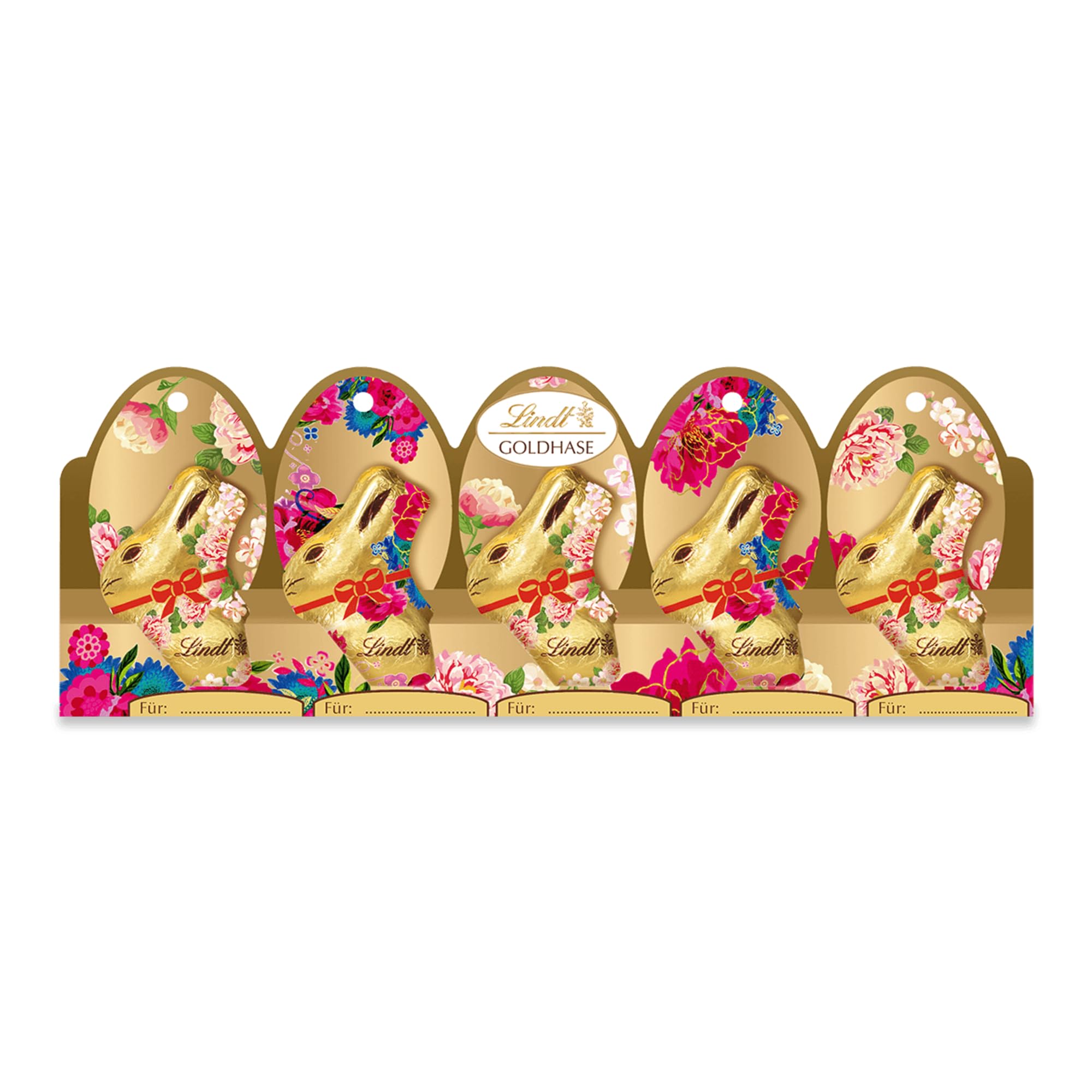 Lindt Schokolade | GOLDHASE Mini Blumen Edition | 6 x 50g | Edler Schokoladenhase aus Vollmilch-Schokolade mit Blumen-Dekor | Osterschokolade zum Verschenken | Ideal fürs Osternest & als Frühlingsdeko Angebot bei HelloDeals