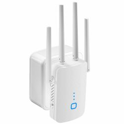 WLAN Verstärker, Ultraxtender WLAN Repeater, 1200Mbit/s Dualband WiFi Repeater mit WPS, 5G+2,4GHz Gigabit-LAN, AP Modus, Kompatibel Allen Standard-WiFi Routern, WiFi Geräten, Alexa Angebot bei HelloDeals