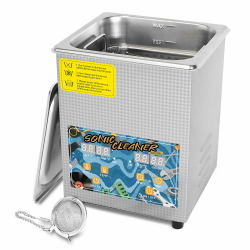 KECOOLKE 2.2 L Ultraschallreiniger mit großer Kapazität mit 60W Leistung 100W Heizung und Zeiteinstellung Edelstahl Professioneller Schallreiniger für die Reinigung Werkzeug Uhr Gläser KZ-F2 Angebot bei HelloDeals