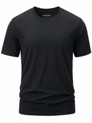 TACVASEN T Shirt Herren Kurzarm Baumwolle T-Shirt Rundhals Sommer Tshirt Regular Fit Basic Tops Weiches Casual Oberteil 3XL 02-schwarz Angebot bei HelloDeals
