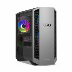Lenovo LOQ Tower Gaming Desktop-PC | NVIDIA GeForce RTX 5060 8GB | AMD Ryzen 7-8745HX | 32RAM | 1TB | Win11 | 26L | Luna Grau-Eclipse Black | 3 Monate GamePass Angebot bei HelloDeals