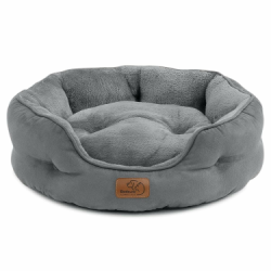 BEDSURE Katzenbett waschbar Katzen Bettchen - 51x48x15cm Katzenkorb mit Zweiseitig Innenkissen Katzenschlafplatz für Katzen oder kleine Hunde,Grau Grau L 51 x B 48 x H 15 cm Angebot bei HelloDeals