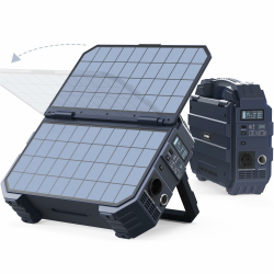 BROWEY Tragbare Power Station 1024Wh 1600W (3200W Spitze) mit integriertem 40W Solarpanel, 100W USB-C PD Ein-/Ausgang, Solar Generator mit LiFePO4 Batterie für Camping, Wohnmobil & Stromausfall S1600 Angebot bei HelloDeals