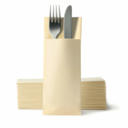 Airlaid Besteckservietten, Bestecktaschen mit Serviette 32 cm x 40 cm, Bestecktasche Hochzeit, 50 Stück, Creme Creme 50 Stk. Angebot bei HelloDeals